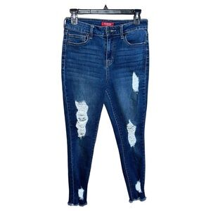 Guess Jeans Women’s Size 26 Blue Distressed Skinny 27x25